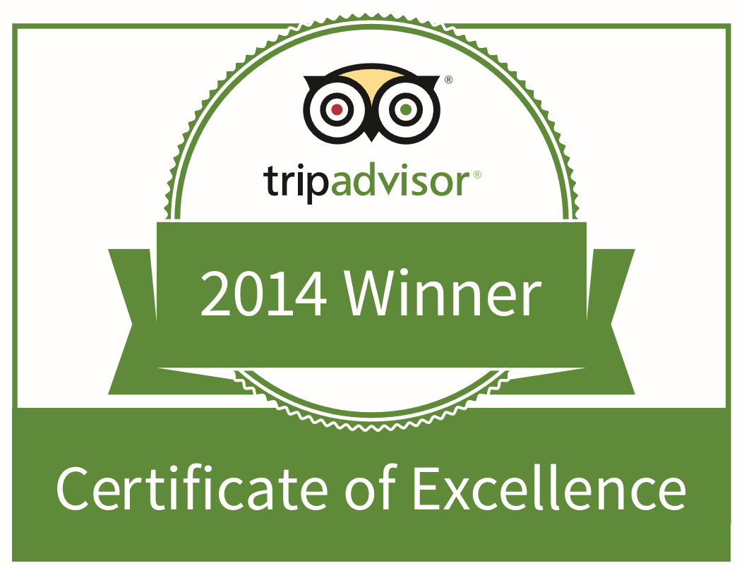 Biketourscentralpark.coms Certificate of Excellence for best Central park tours reviews