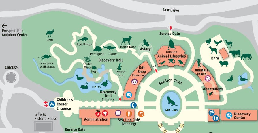 Central park zoo map